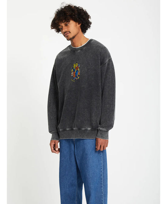Volcom Unisex Bob Mollema Sweatshirt Light Acid Black A4612504_LAB