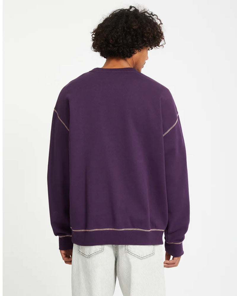 Load image into Gallery viewer, Volcom Men&#39;s Podcol Sweatshirt Grape Royale A4612505_GPR
