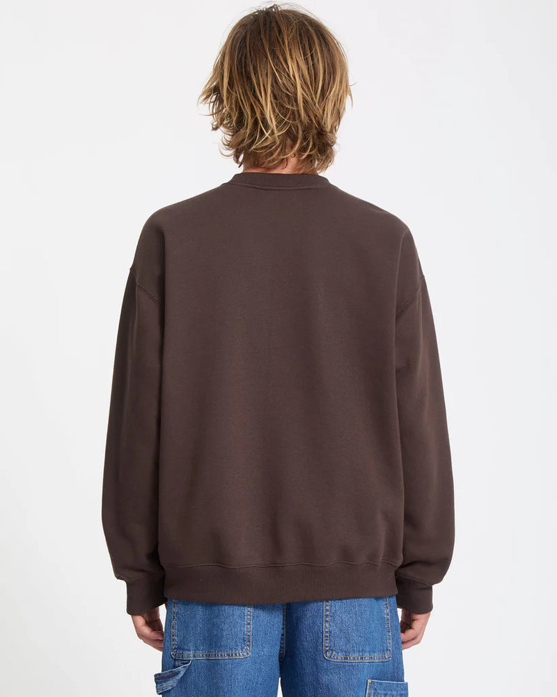 Load image into Gallery viewer, Volcom Men&#39;s Volcom Stone Sweatshirt Cacao A4612514-CAO
