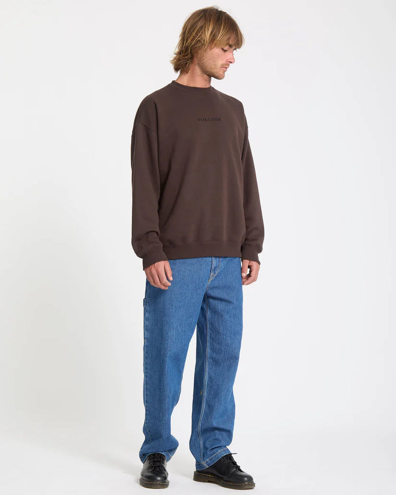 Load image into Gallery viewer, Volcom Men&#39;s Volcom Stone Sweatshirt Cacao A4612514-CAO
