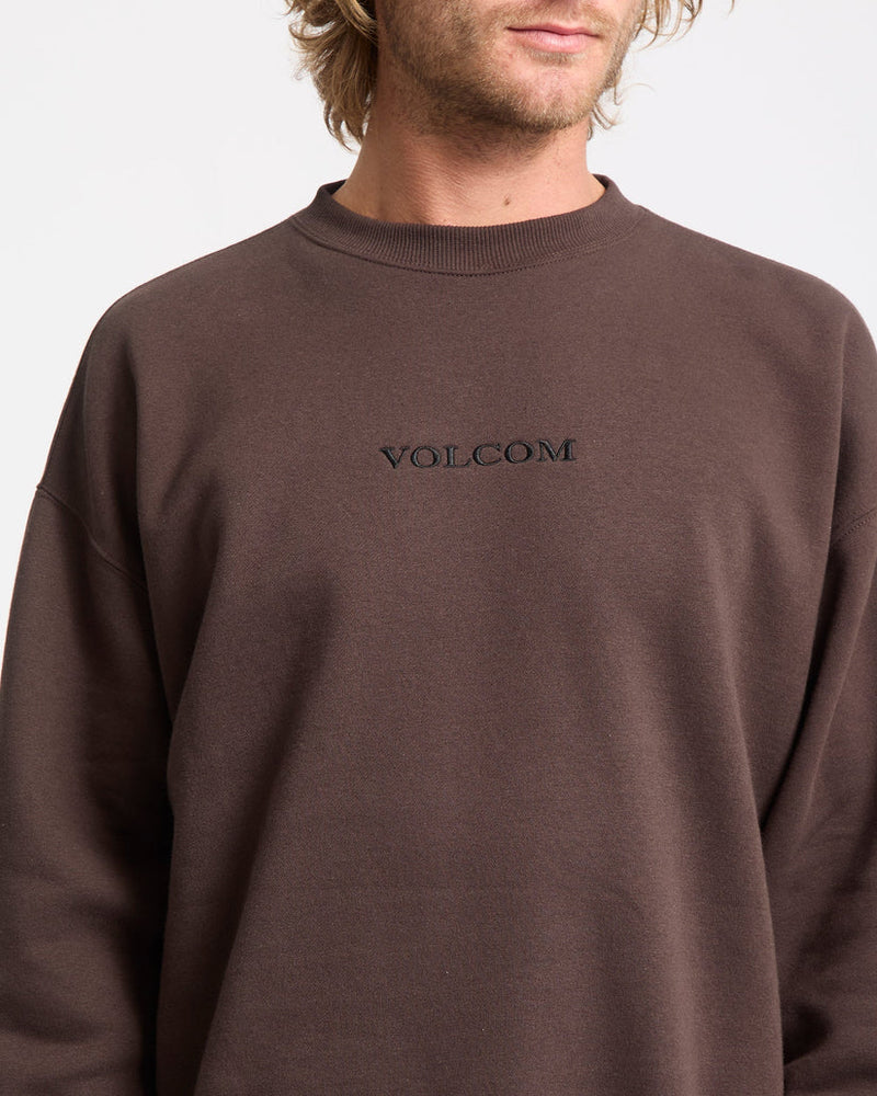 Load image into Gallery viewer, Volcom Men&#39;s Volcom Stone Sweatshirt Cacao A4612514-CAO
