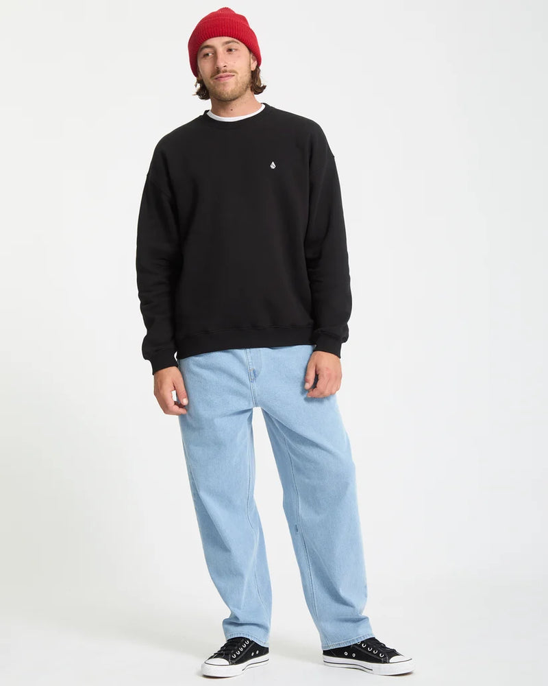 Load image into Gallery viewer, Volcom Men's Single Stone Sweatshirt Black A4612625-BLK
