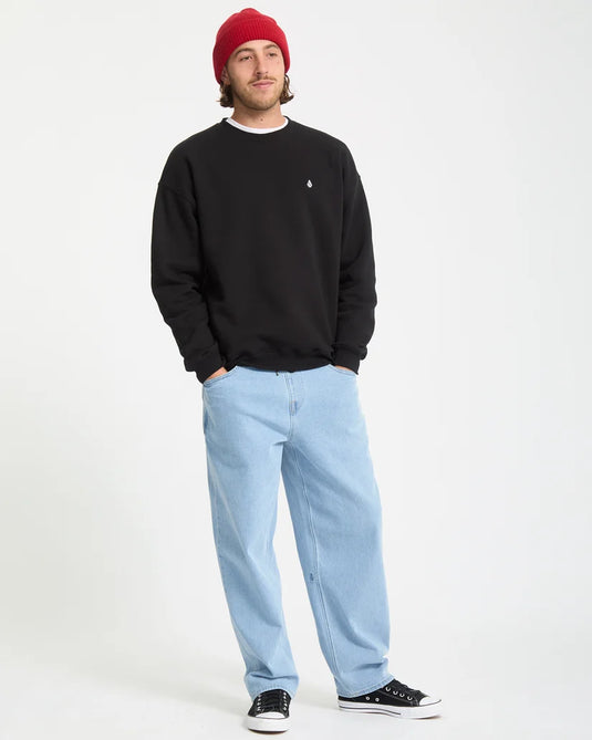 Volcom Men's Single Stone Sweatshirt Black A4612625-BLK