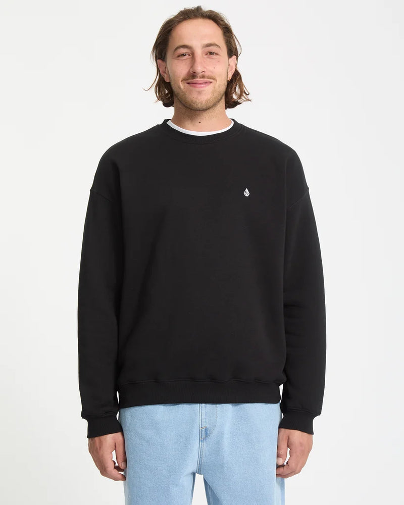 Load image into Gallery viewer, Volcom Men's Single Stone Sweatshirt Black A4612625-BLK
