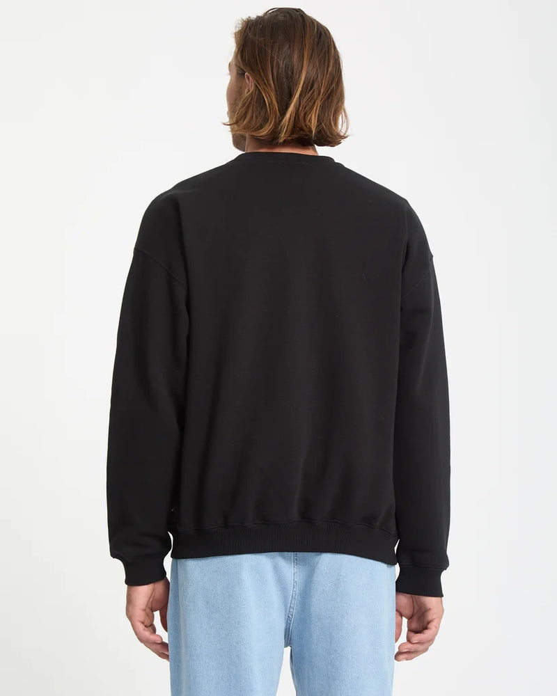 Load image into Gallery viewer, Volcom Men's Single Stone Sweatshirt Black A4612625-BLK
