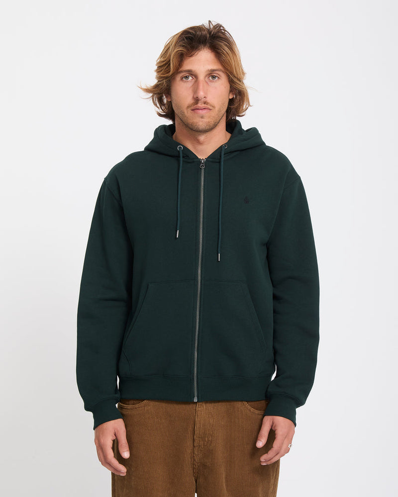 Load image into Gallery viewer, Volcom Men's Single Stone Zip Hoodie Scarab A4812605-SCB
