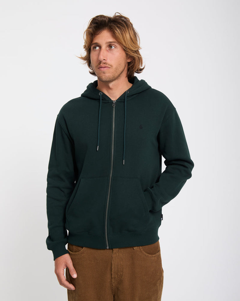 Load image into Gallery viewer, Volcom Men's Single Stone Zip Hoodie Scarab A4812605-SCB
