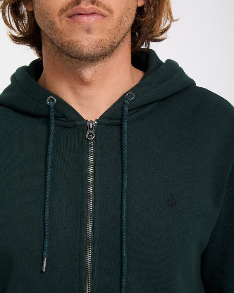 Load image into Gallery viewer, Volcom Men's Single Stone Zip Hoodie Scarab A4812605-SCB
