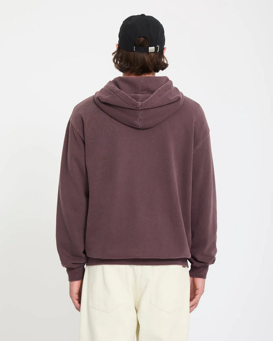 Volcom Men's Single Stone Full Zip Hoodie Pistol Punch A4812609_PSP