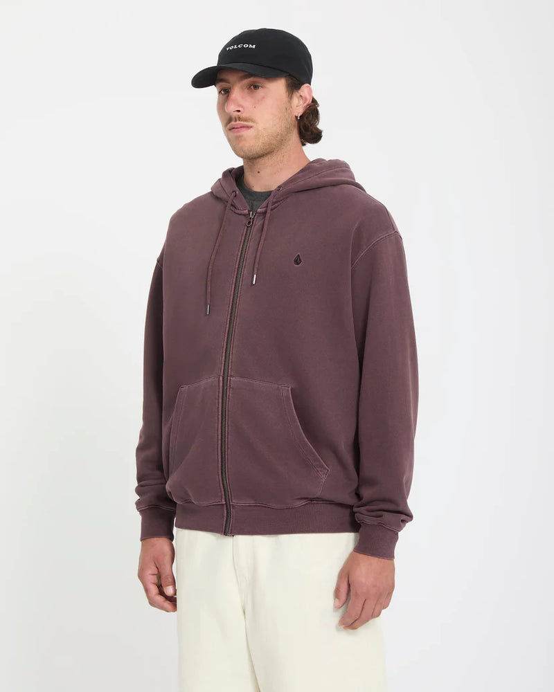 Load image into Gallery viewer, Volcom Men's Single Stone Full Zip Hoodie Pistol Punch A4812609_PSP
