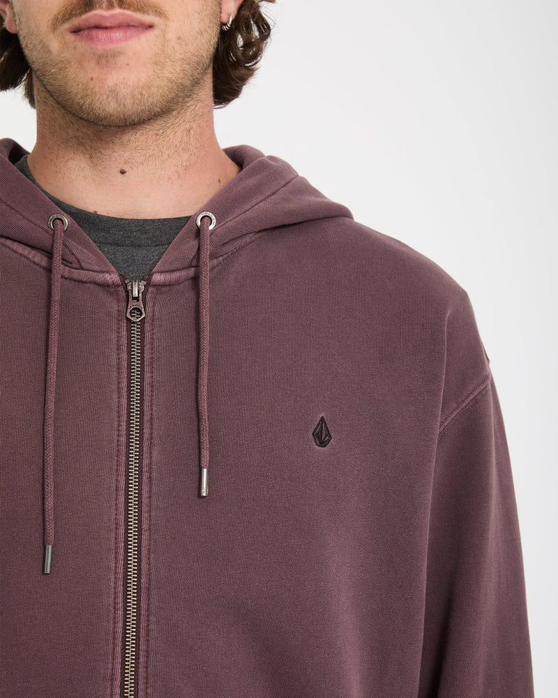 Load image into Gallery viewer, Volcom Men's Single Stone Full Zip Hoodie Pistol Punch A4812609_PSP
