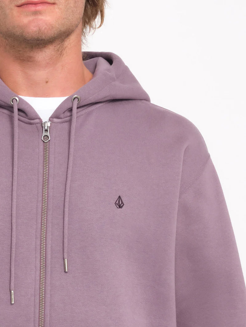 Load image into Gallery viewer, Volcom Men&#39;s Single Stone Zip Hoodie Vintage Violet A4832406_VVI
