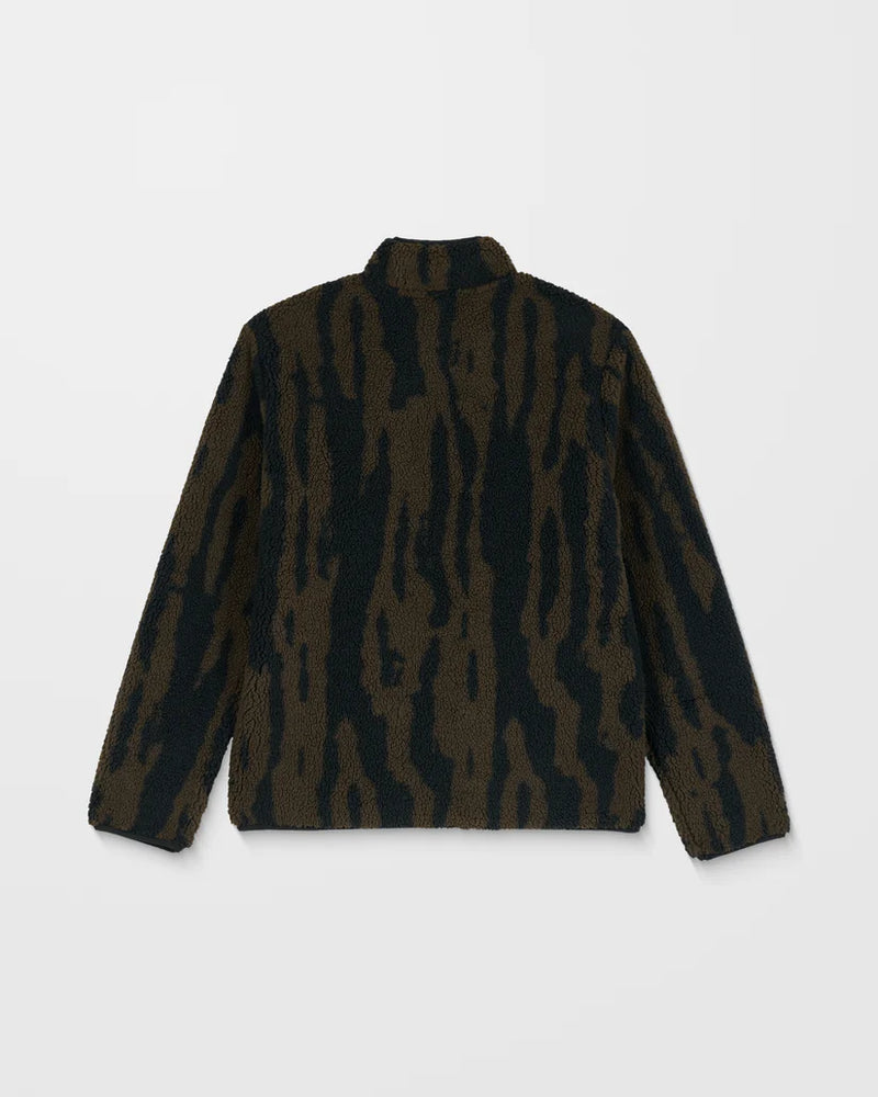 Load image into Gallery viewer, Volcom Men&#39;s Storm Stone Sherpa ZIp Sweatshirt Sage Leaf A4842300-SLE
