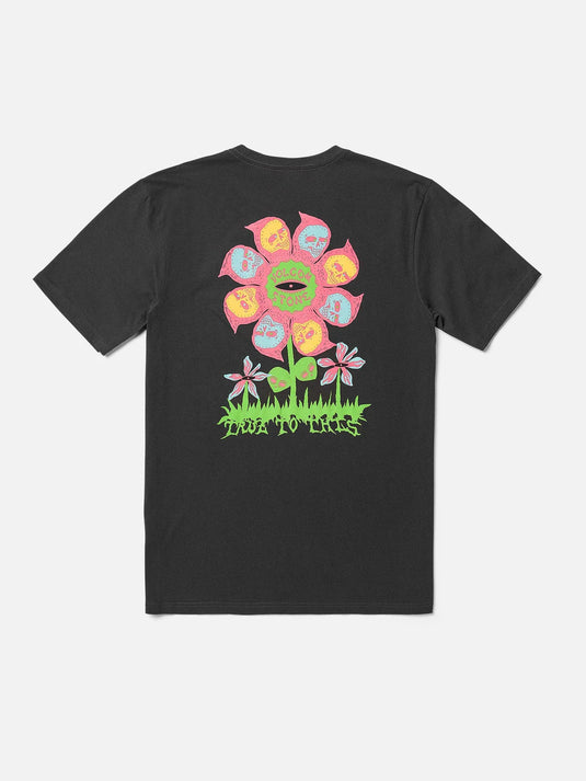 Volcom Men's Flower Budz T-Shirt Stealth A5012400_STH