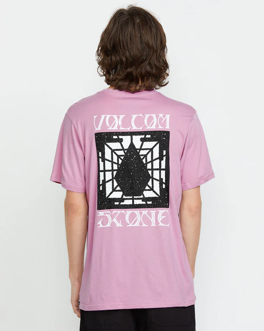 Volcom Men's Within Short Sleeve T-Shirt Steel Purple A5012503_STL