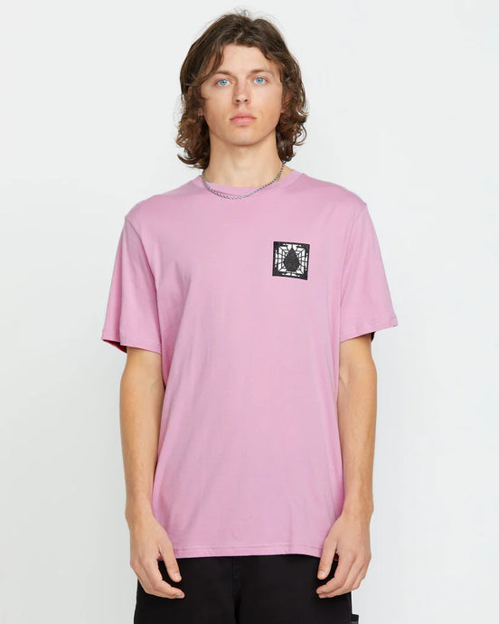 Volcom Men's Within Short Sleeve T-Shirt Steel Purple A5012503_STL