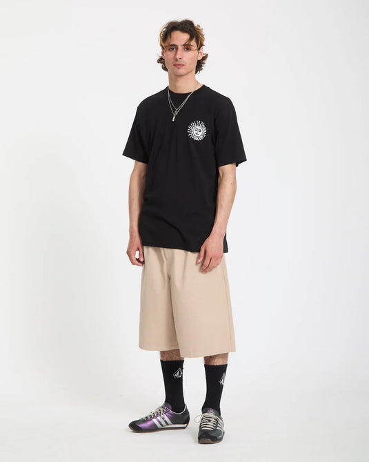 Volcom Men's Mazatlan T-Shirt Black A5012613_BLK