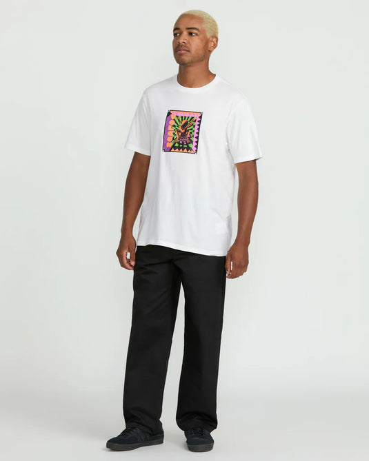 Volcom Men's Doom Frog T-Shirt Off White A5022500_OFW