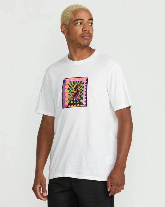 Volcom Men's Doom Frog T-Shirt Off White A5022500_OFW