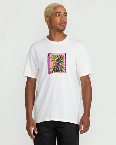 Volcom Men's Doom Frog T-Shirt Off White A5022500_OFW