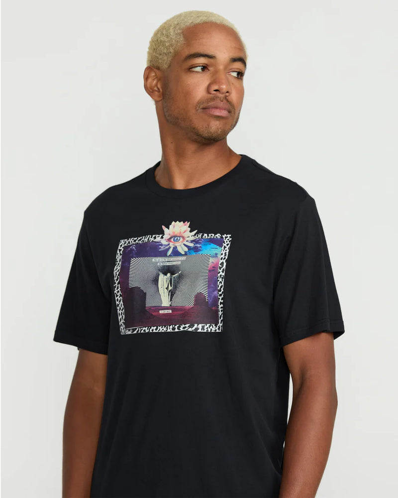 Load image into Gallery viewer, Volcom Men&#39;s Eyecansee T-Shirt Antique Black A5022506_AQK
