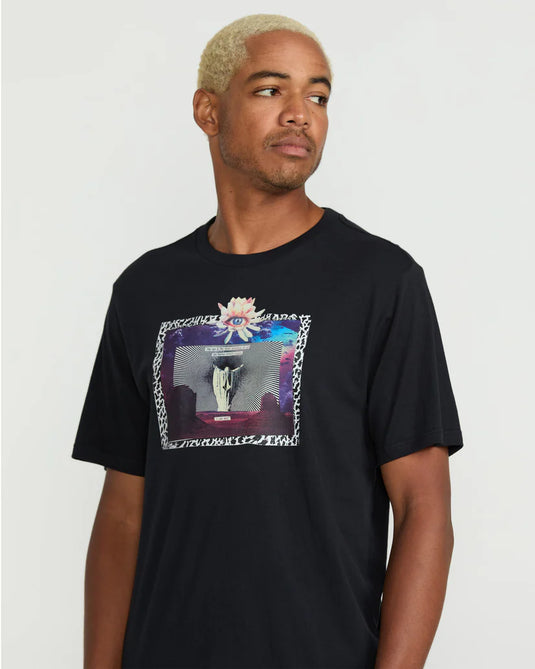 Volcom Men's Eyecansee T-Shirt Antique Black A5022506_AQK