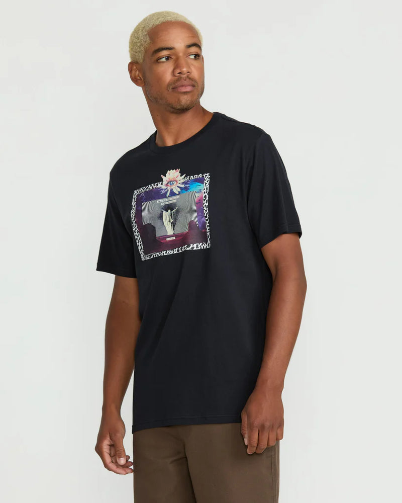 Load image into Gallery viewer, Volcom Men&#39;s Eyecansee T-Shirt Antique Black A5022506_AQK
