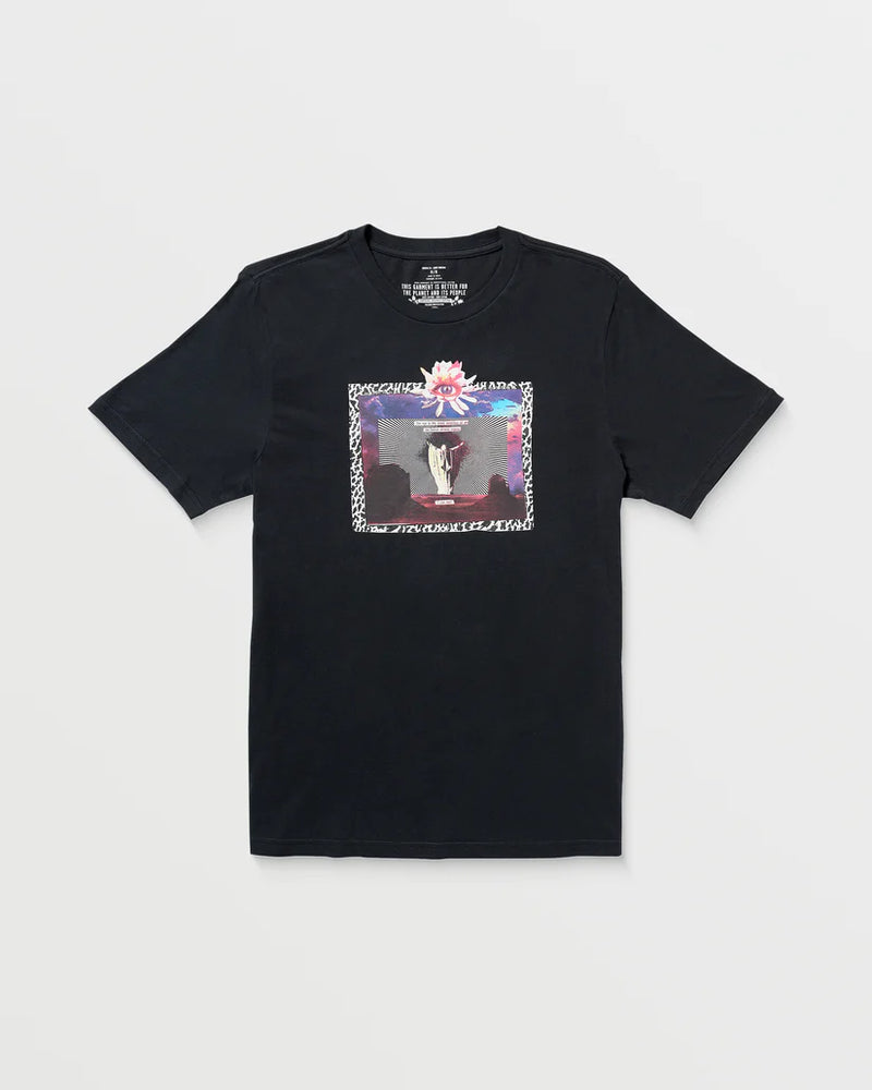 Load image into Gallery viewer, Volcom Men&#39;s Eyecansee T-Shirt Antique Black A5022506_AQK
