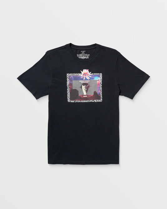 Volcom Men's Eyecansee T-Shirt Antique Black A5022506_AQK