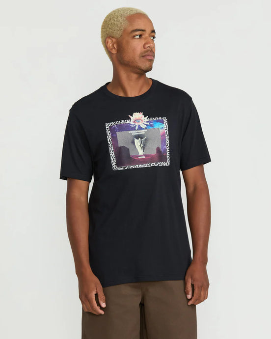 Volcom Men's Eyecansee T-Shirt Antique Black A5022506_AQK
