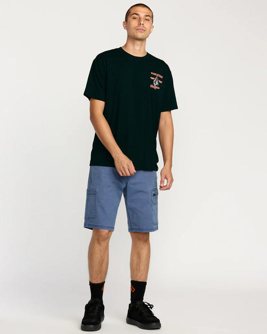 Volcom Men's Enamel T-Shirt Black A5032505_BLK