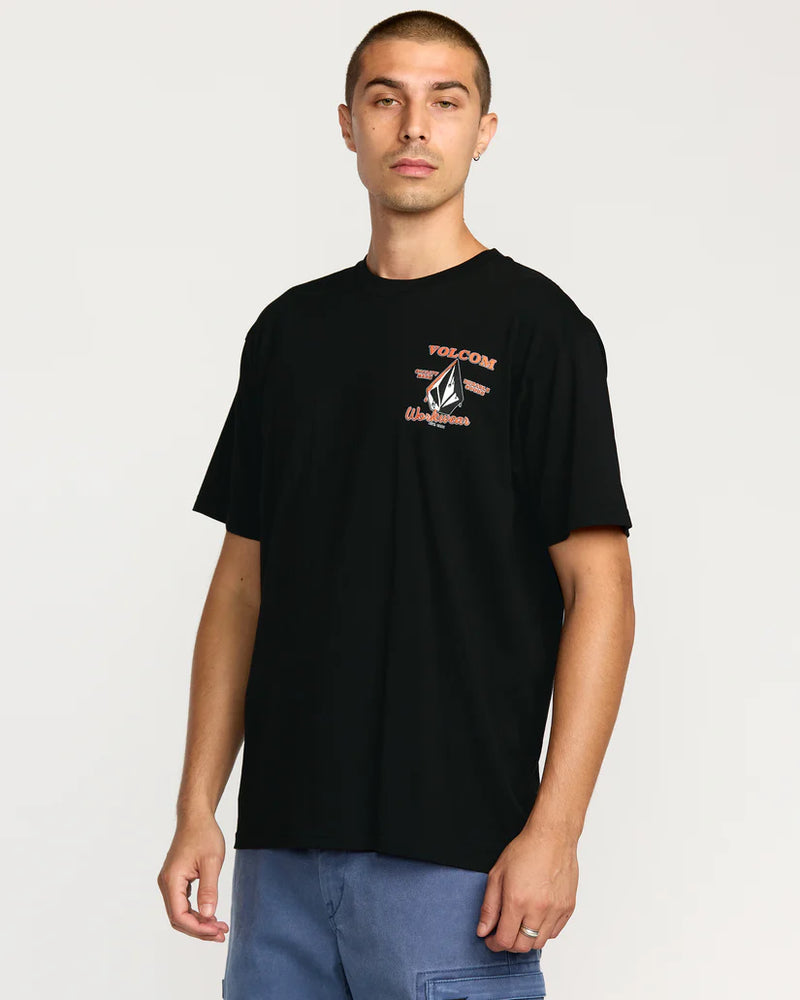 Load image into Gallery viewer, Volcom Men&#39;s Enamel T-Shirt Black A5032505_BLK
