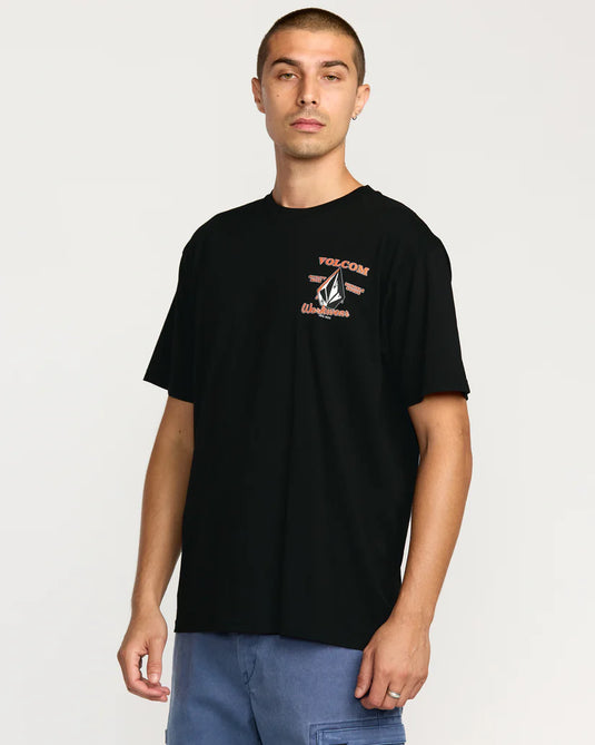 Volcom Men's Enamel T-Shirt Black A5032505_BLK