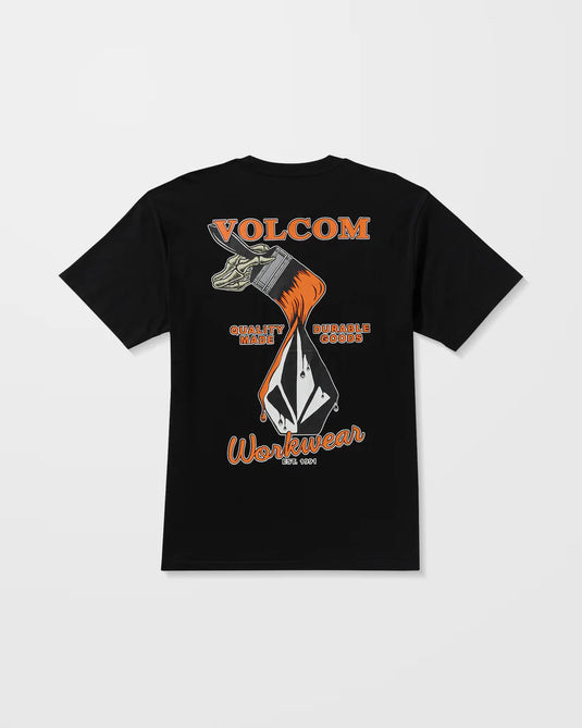 Volcom Men's Enamel T-Shirt Black A5032505_BLK