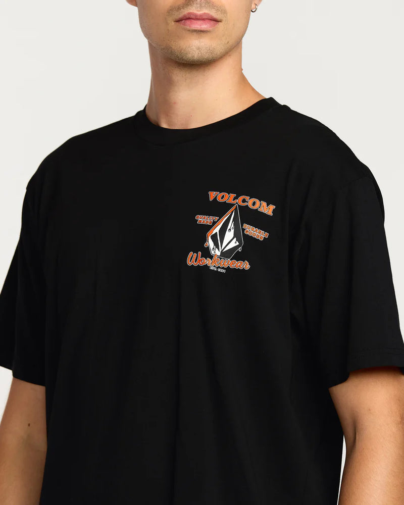 Load image into Gallery viewer, Volcom Men&#39;s Enamel T-Shirt Black A5032505_BLK
