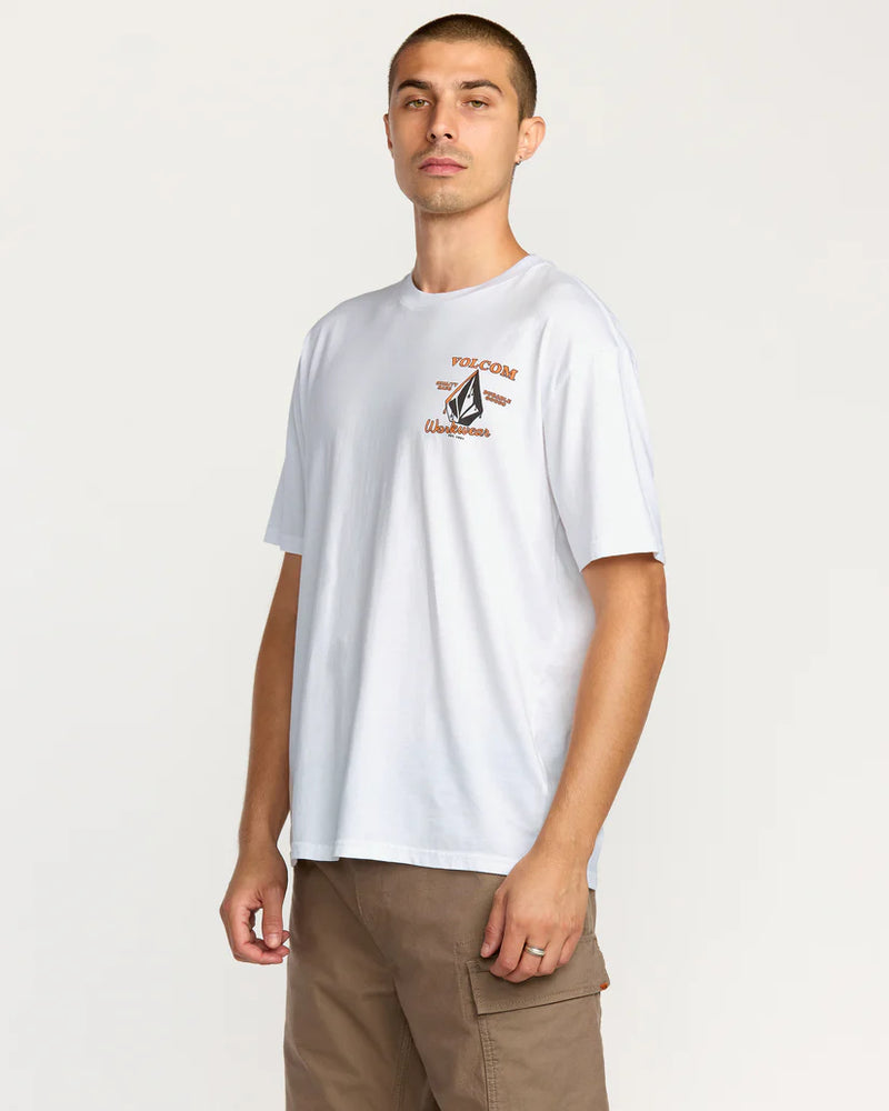 Load image into Gallery viewer, Volcom Men&#39;s Enamel T-Shirt White A5032505_WHT

