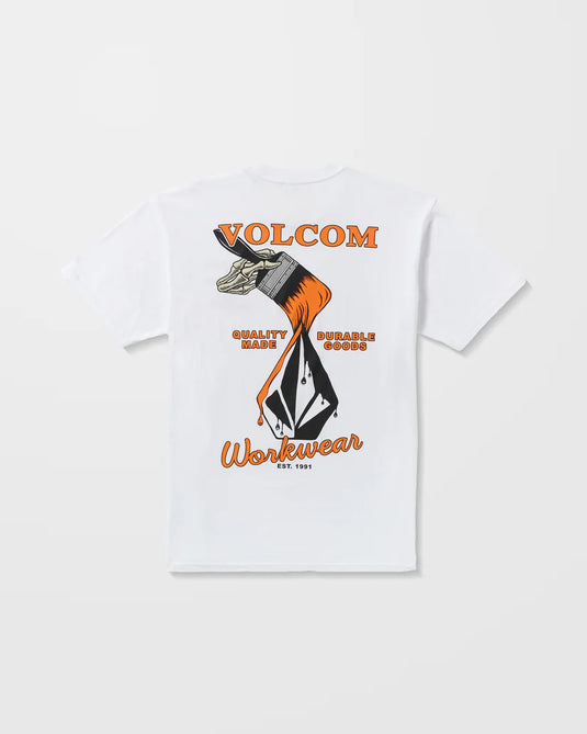 Volcom Men's Enamel T-Shirt White A5032505_WHT
