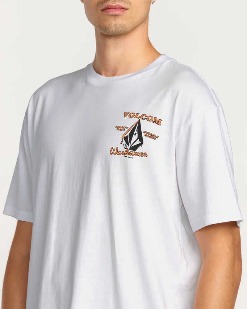 Load image into Gallery viewer, Volcom Men&#39;s Enamel T-Shirt White A5032505_WHT
