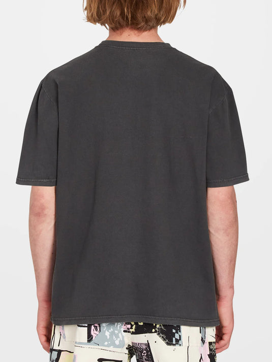 Volcom Men's Solid Stone Classic Fit T-Shirt Black A5212317_BLK