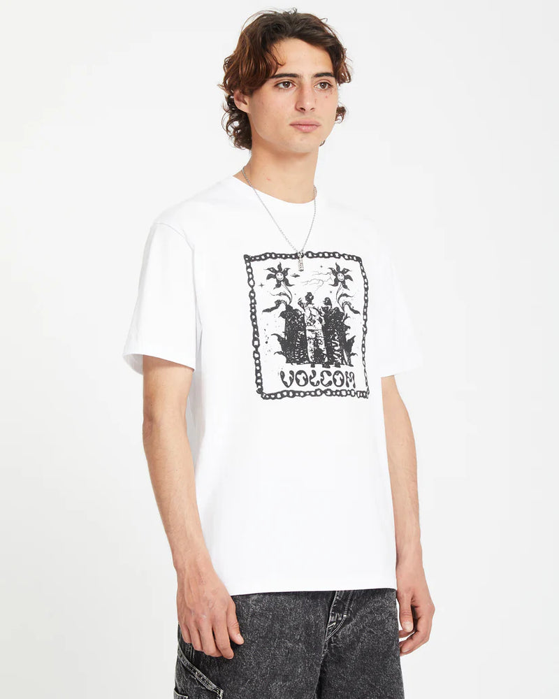 Load image into Gallery viewer, Volcom Men&#39;s Filip Rygalski 1 T-Shirt White A5212554_WHT
