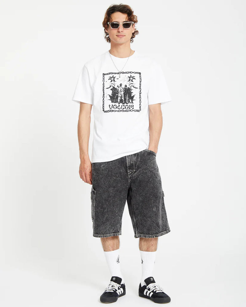 Load image into Gallery viewer, Volcom Men&#39;s Filip Rygalski 1 T-Shirt White A5212554_WHT
