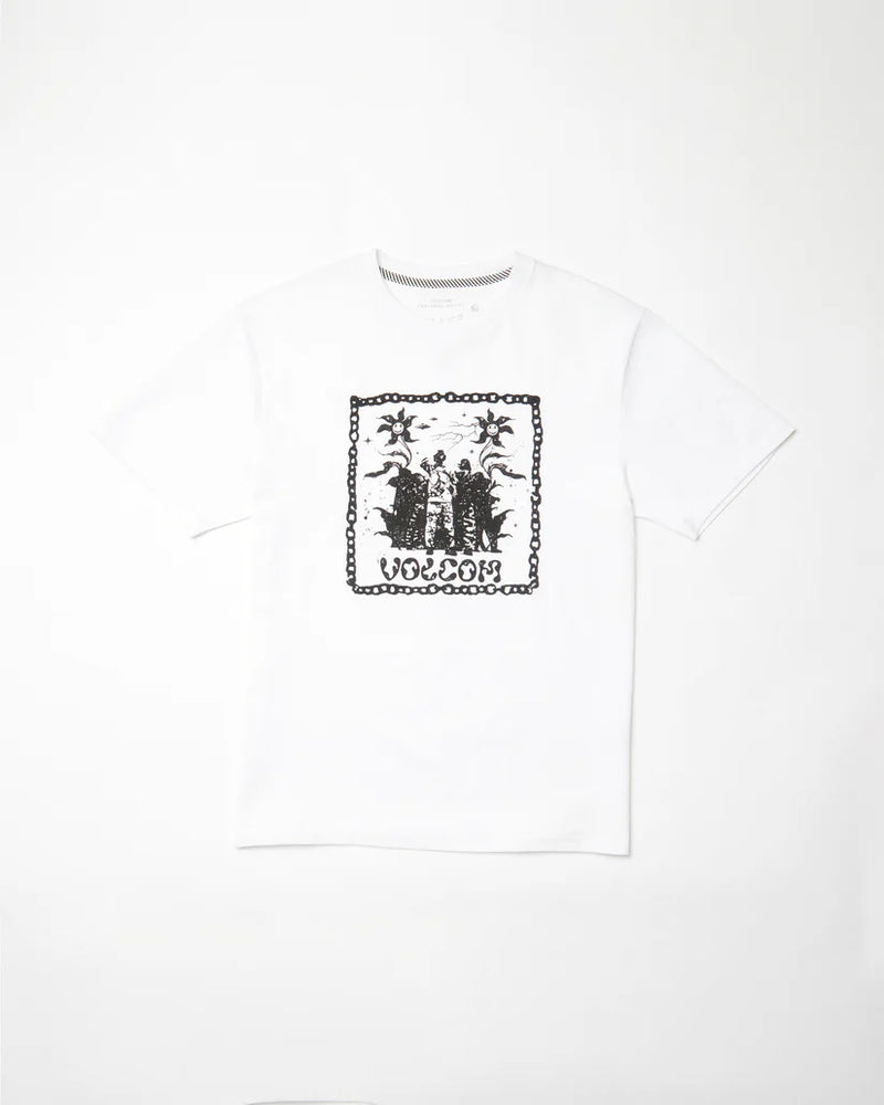 Load image into Gallery viewer, Volcom Men&#39;s Filip Rygalski 1 T-Shirt White A5212554_WHT
