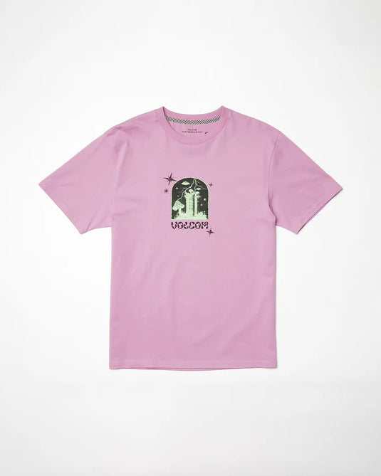 Volcom Men's Filip Rygaski 2 T-Shirt Steel Purple A5212555_STL