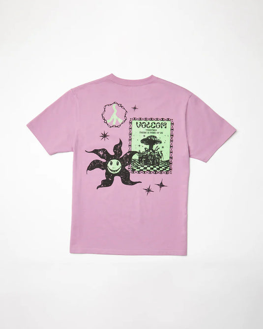 Volcom Men's Filip Rygaski 2 T-Shirt Steel Purple A5212555_STL