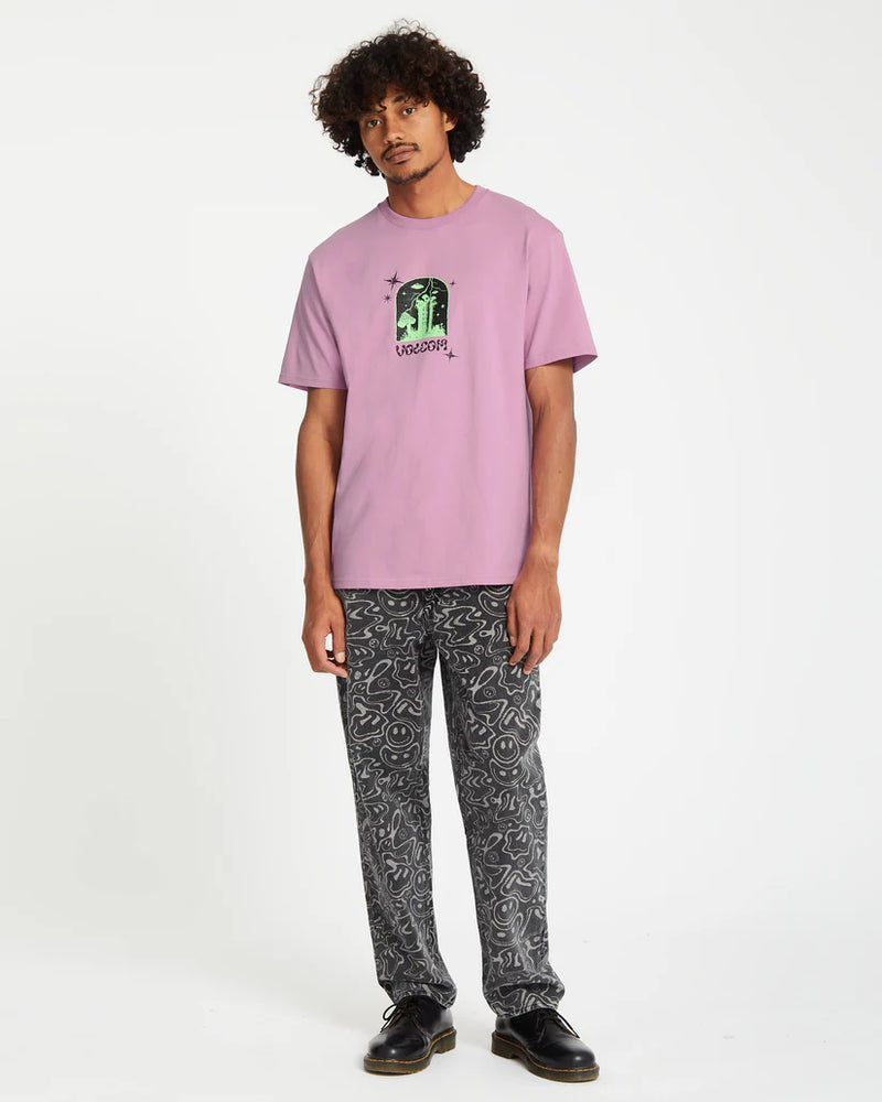 Load image into Gallery viewer, Volcom Men&#39;s Filip Rygaski 2 T-Shirt Steel Purple A5212555_STL
