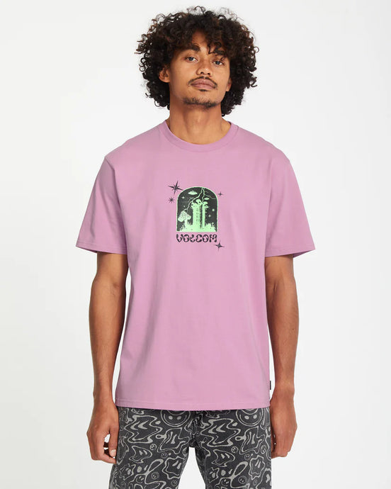 Volcom Men's Filip Rygaski 2 T-Shirt Steel Purple A5212555_STL