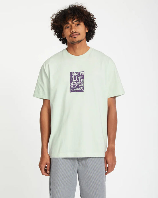 Volcom Men's Flowatch T-Shirt Cloud Blue A5212557_CLB
