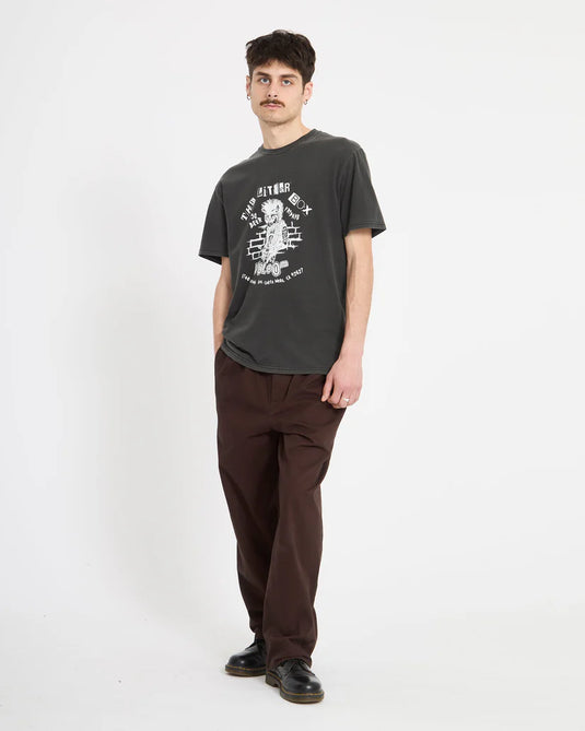 Volcom Men's Punkat T-Shirt Black A5212613_BLK