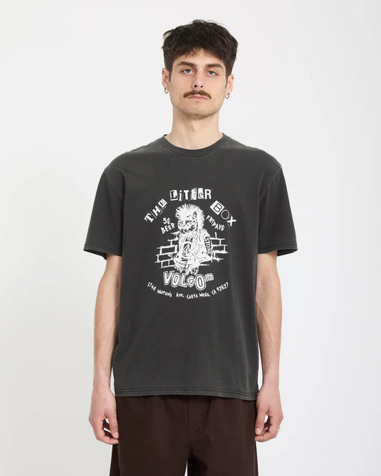 Volcom Men's Punkat T-Shirt Black A5212613_BLK