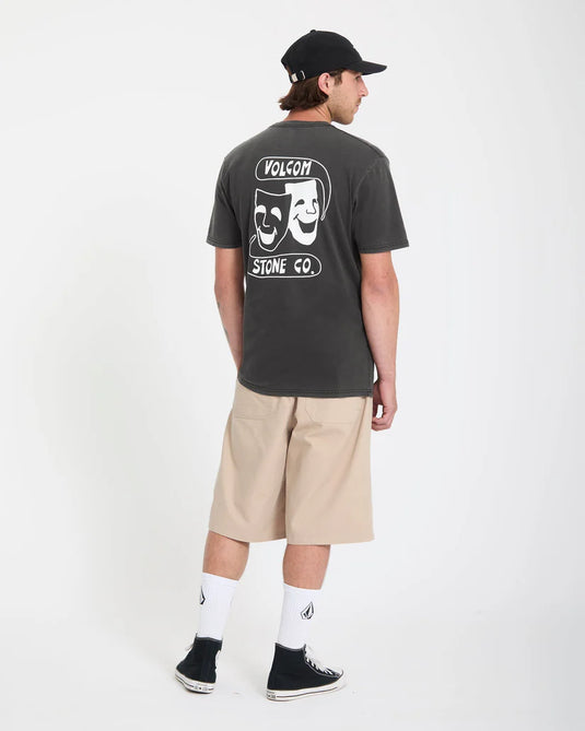 Volcom Men's Comedie T-Shirt Black A5212615_BLK